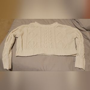 Ivory Juniors Girls Box Cut Sweater